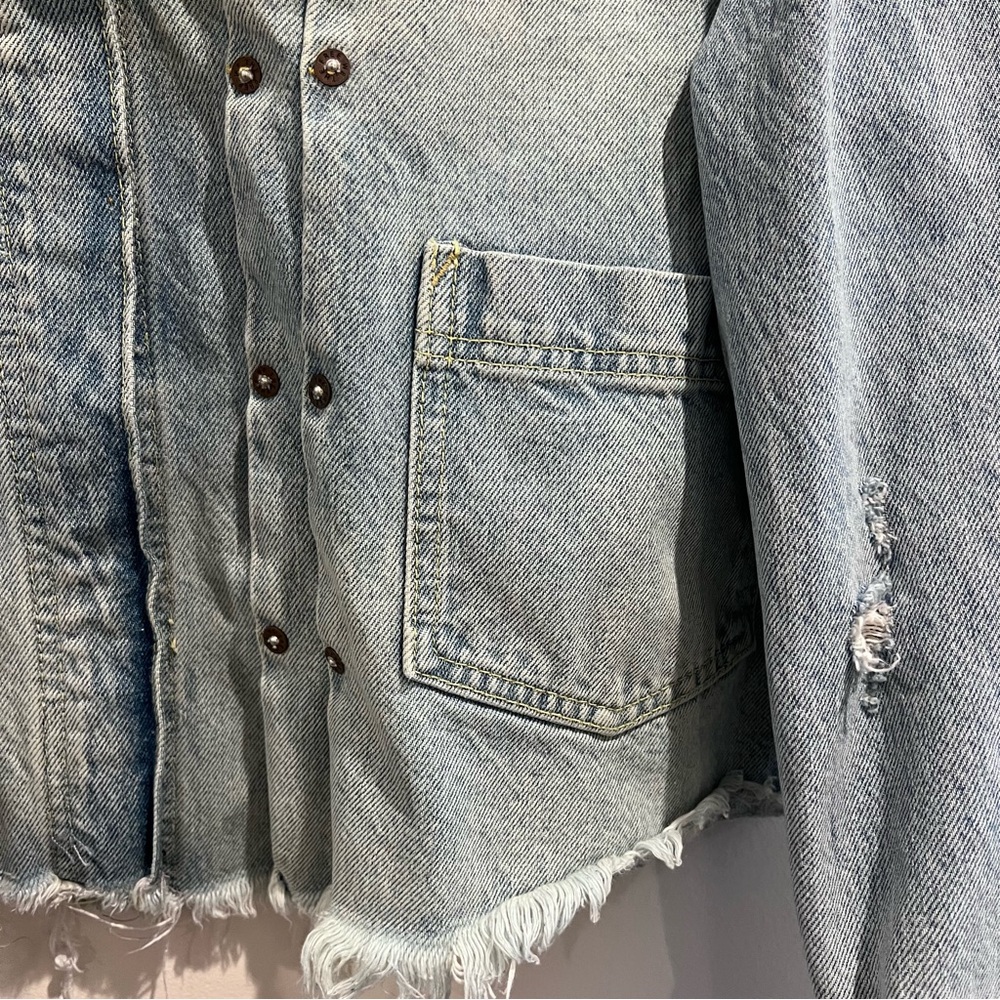 Free People Dillon jean jacket womens size Size S - Picture 5 of 15
